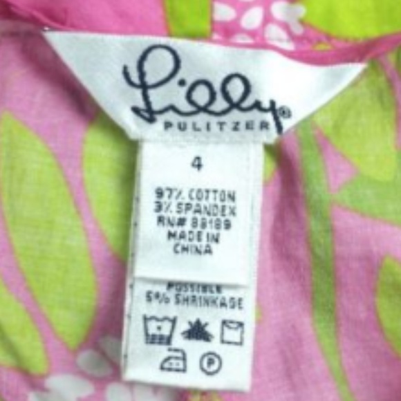 Lilly Pulitzer Cropped Pants Pink Soleil Size 4 - Picture 4 of 5